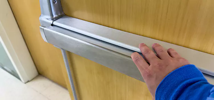 Installing a Push Bar on a Door Kearns